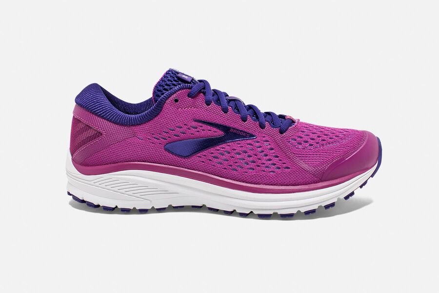 Brooks Men's Aduro 6 Road Running Shoes Purple/White IOUY-43768